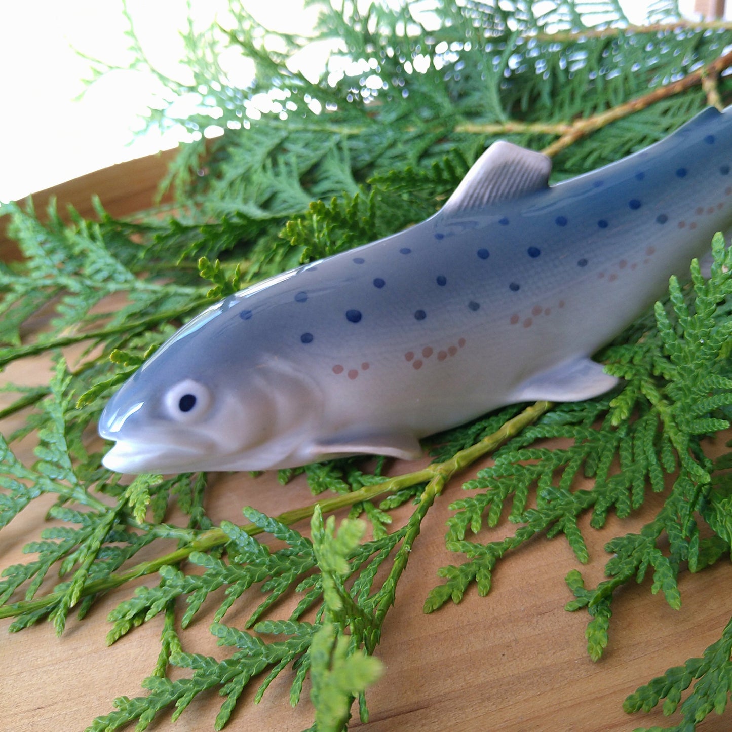 Royal Copenhagen Rainbow Trout Figurine, approx. 20.5cm L, approx. 7cm H