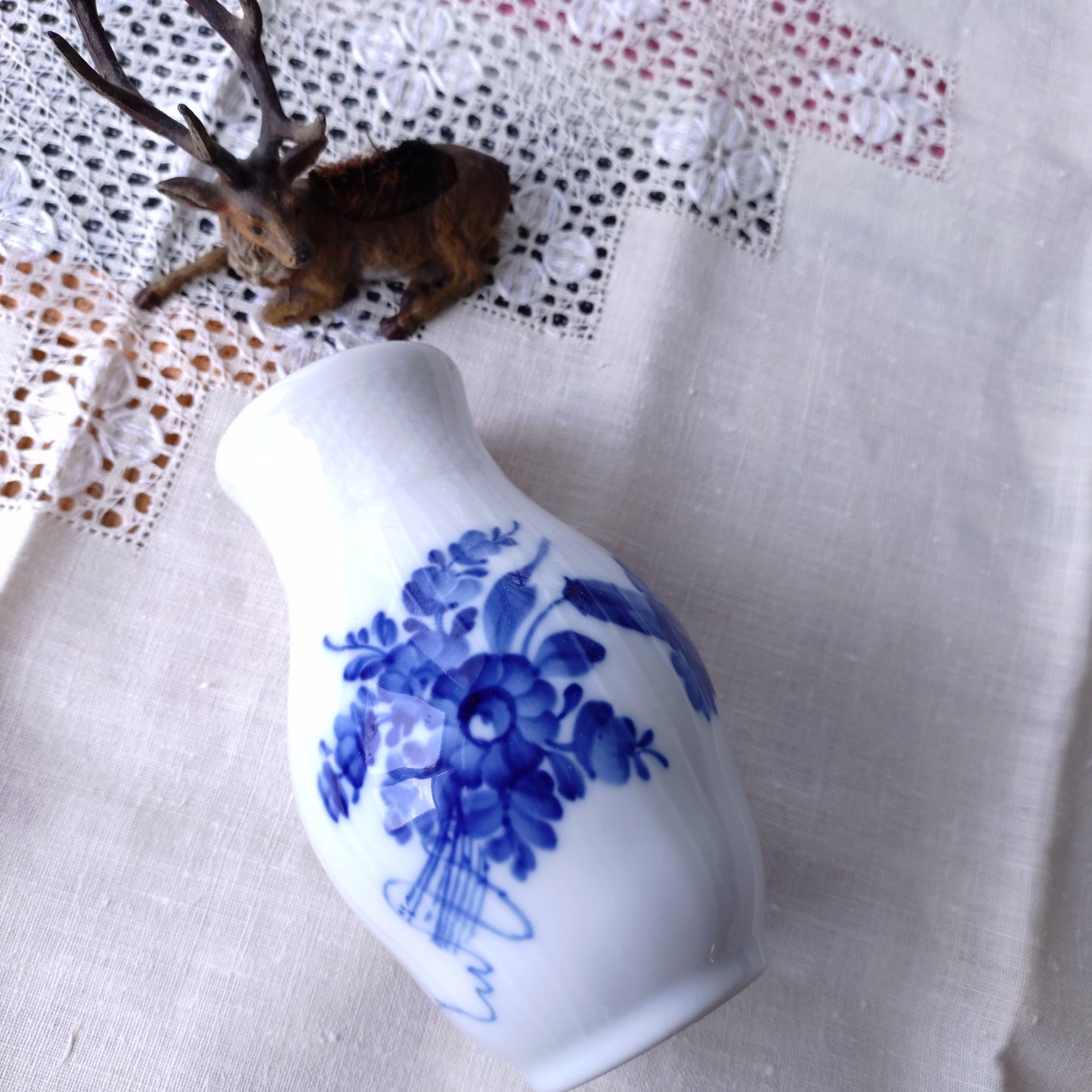1980年～1984年のブルーフラワーカーブの花瓶/BlueFlowerCurveVase
