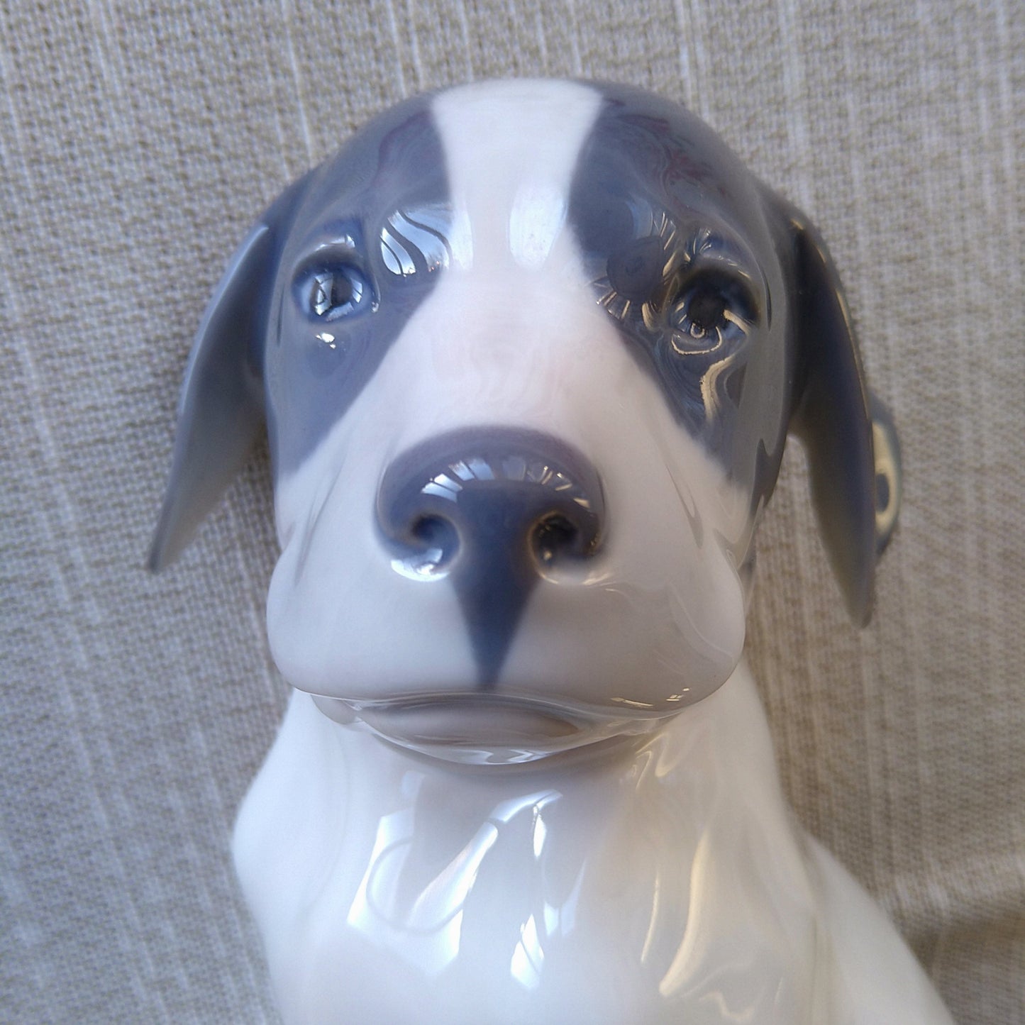 1975～1979年RoyalCopenhagenロイヤルコペンハーゲンの耳の垂れたワンコ🐶はポインターの子犬🐶高さ約20㎝H