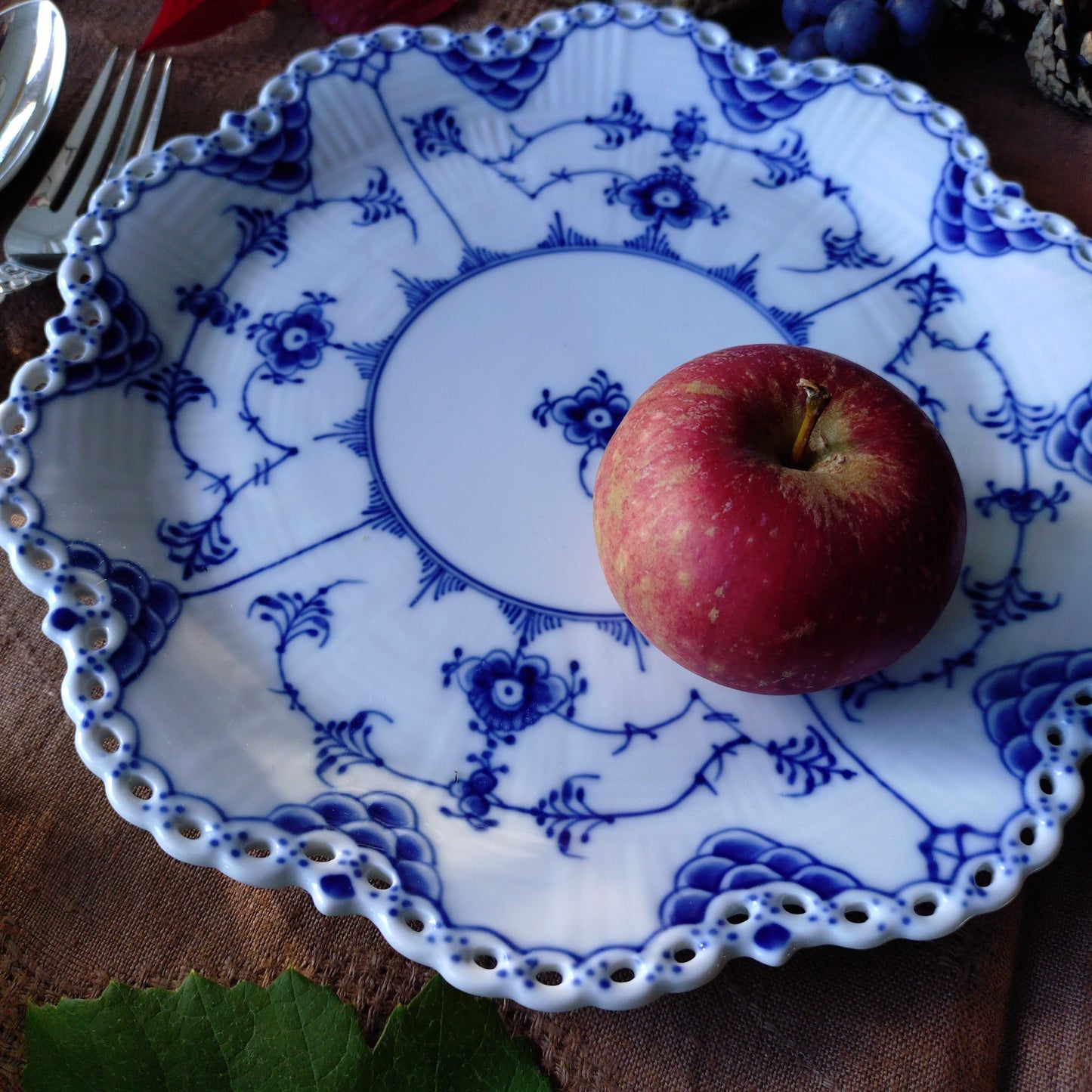 1975-1979年RoyalCopenhagenFullLaceフルレース直径約25㎝Dのお皿/Plate25cm