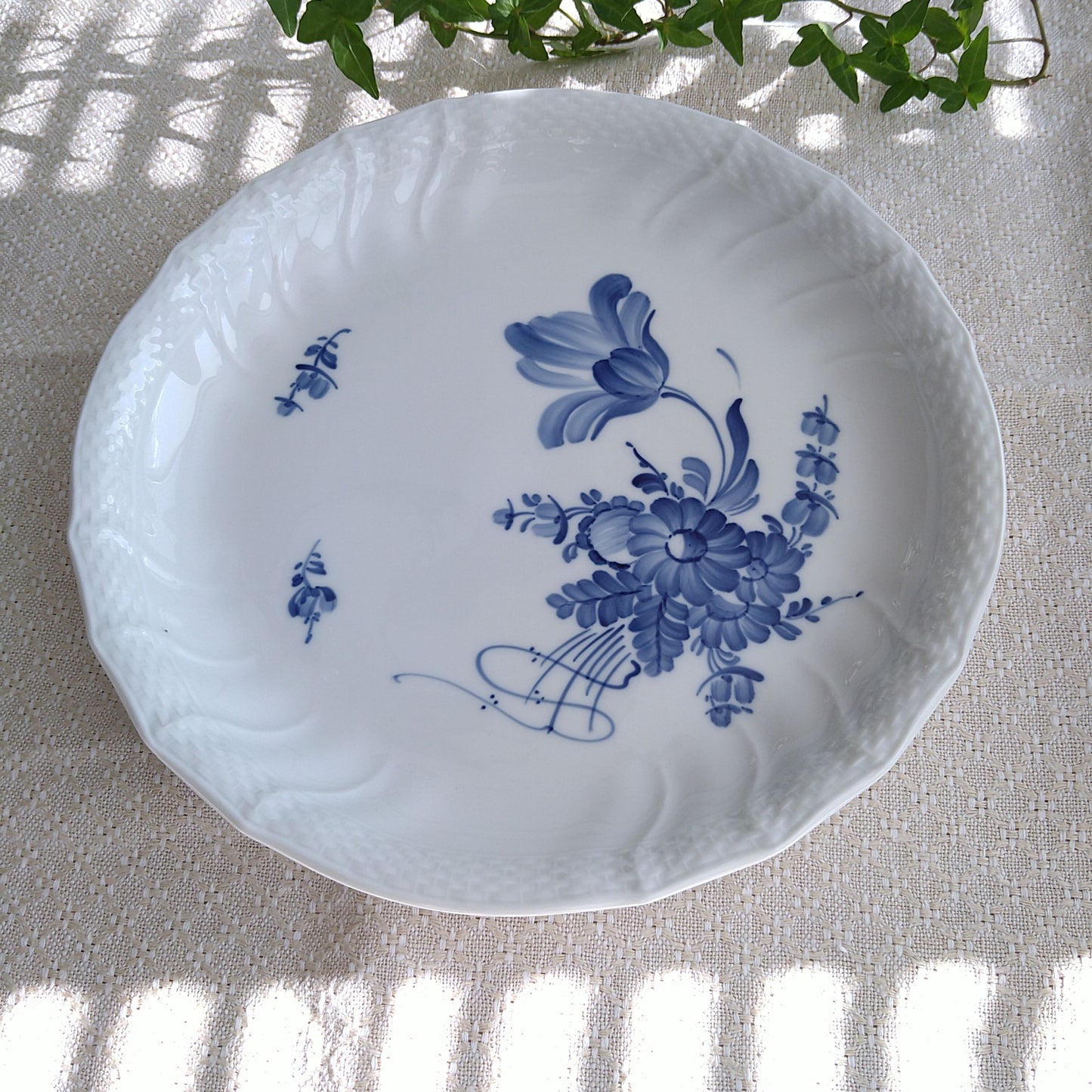 1969～1974年のブルーフラワーカーブ丸大皿直径29.5㎝D/LargePlate
