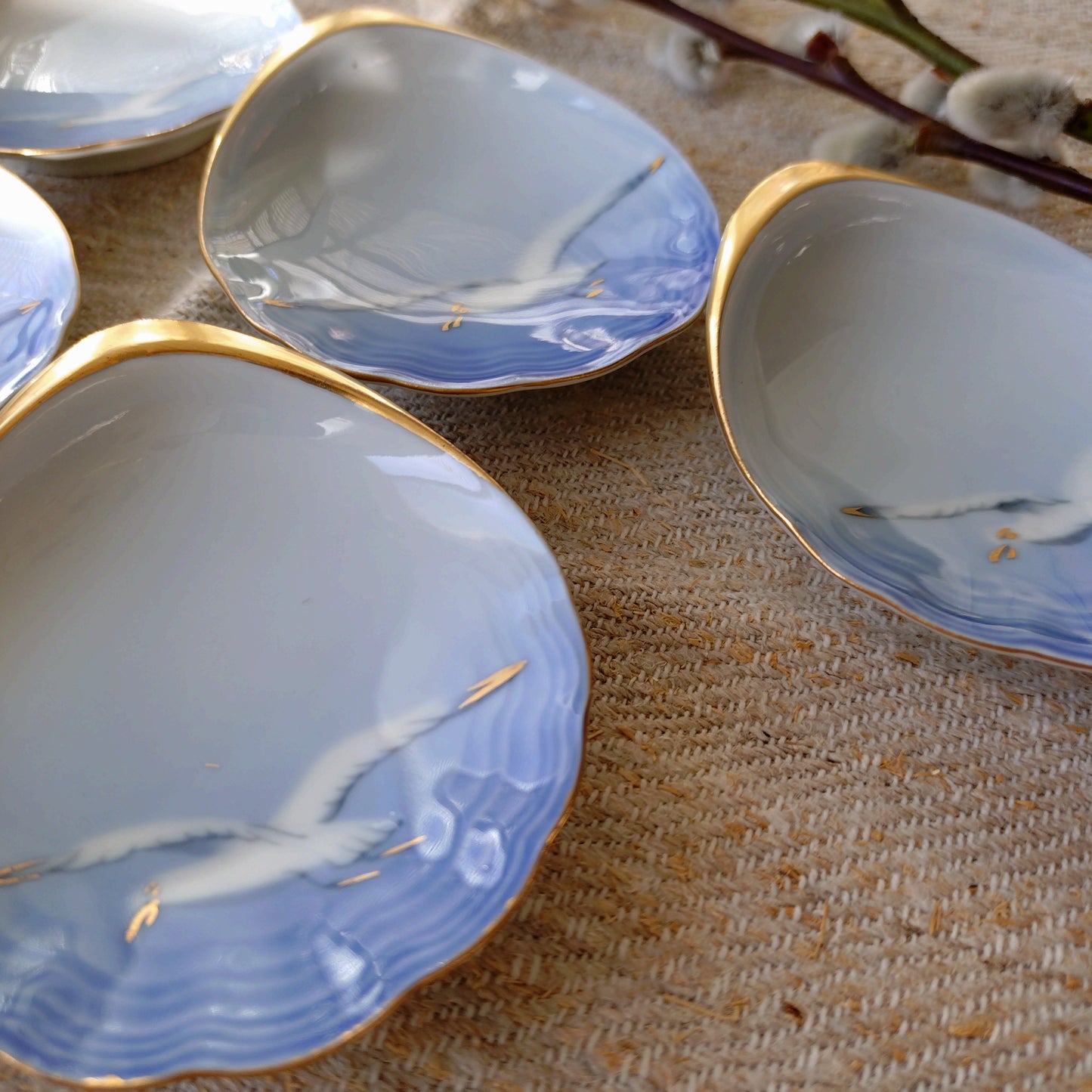 1970～1983年ビングオーグレンダールのシーガルの貝型小皿/Bing & Grøndahl Seagull small plate