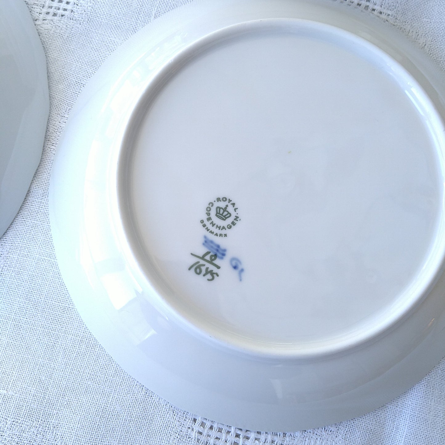 RoyalCopenhagenブルーフラワーカーブのフラットプレート直径約19㎝D/BlueFlowerCurvePlate19cm