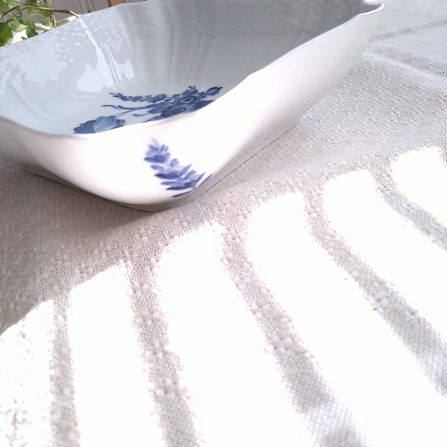 1975～1979年RoyalCopenhagenブルーフラワーカーブ角のサラダ皿21×21㎝/SquareSalladBowl