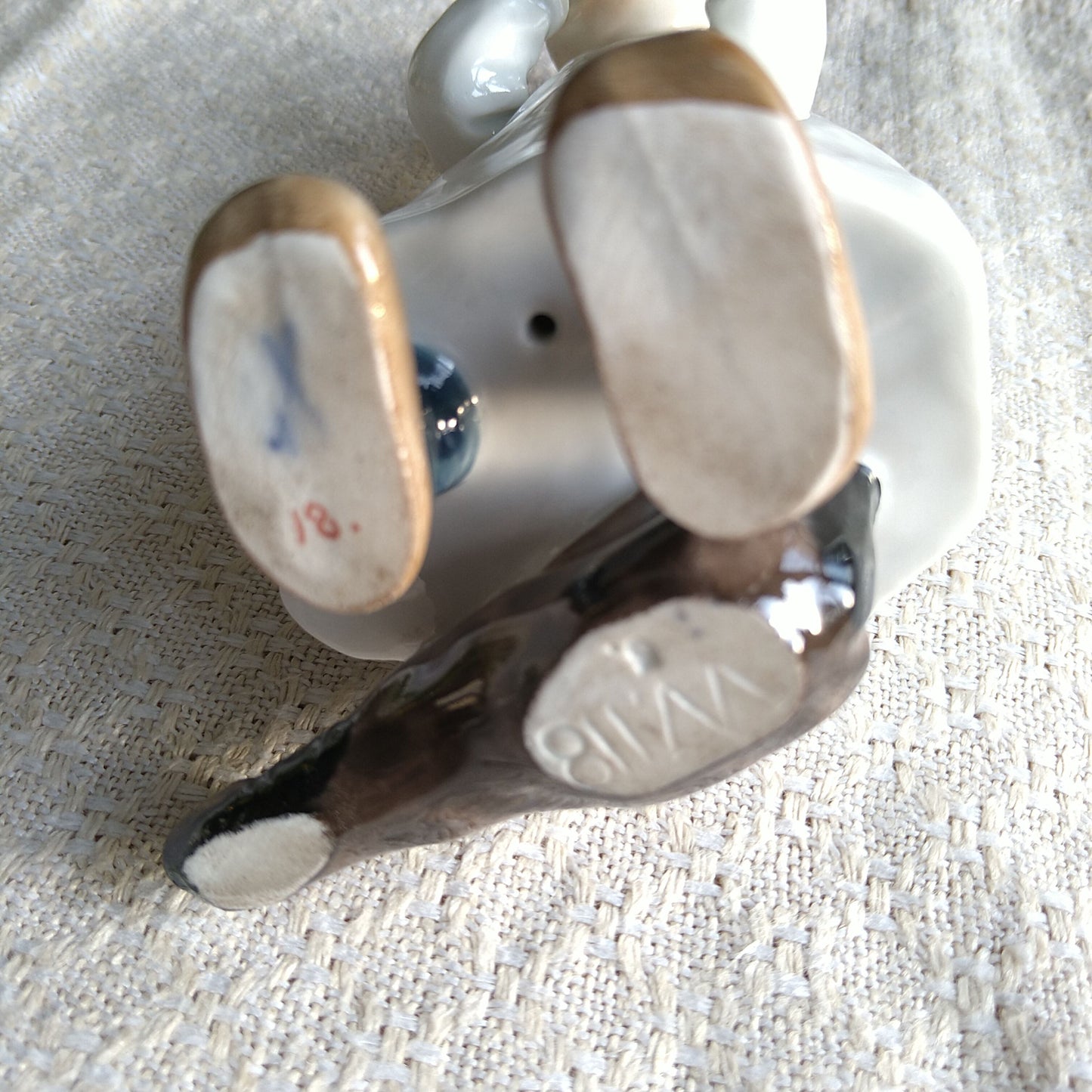 1905～1924年 Meissenミルクを飲む子供 約16.5 ㎝H/Hentschel kids W118