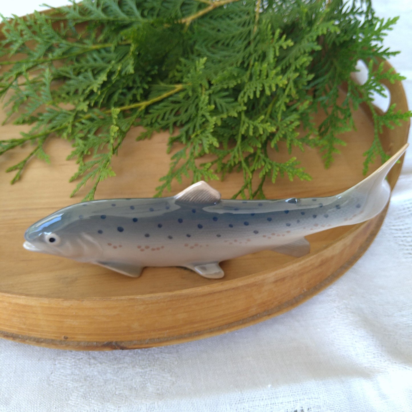 Royal Copenhagen Rainbow Trout Figurine, approx. 20.5cm L, approx. 7cm H