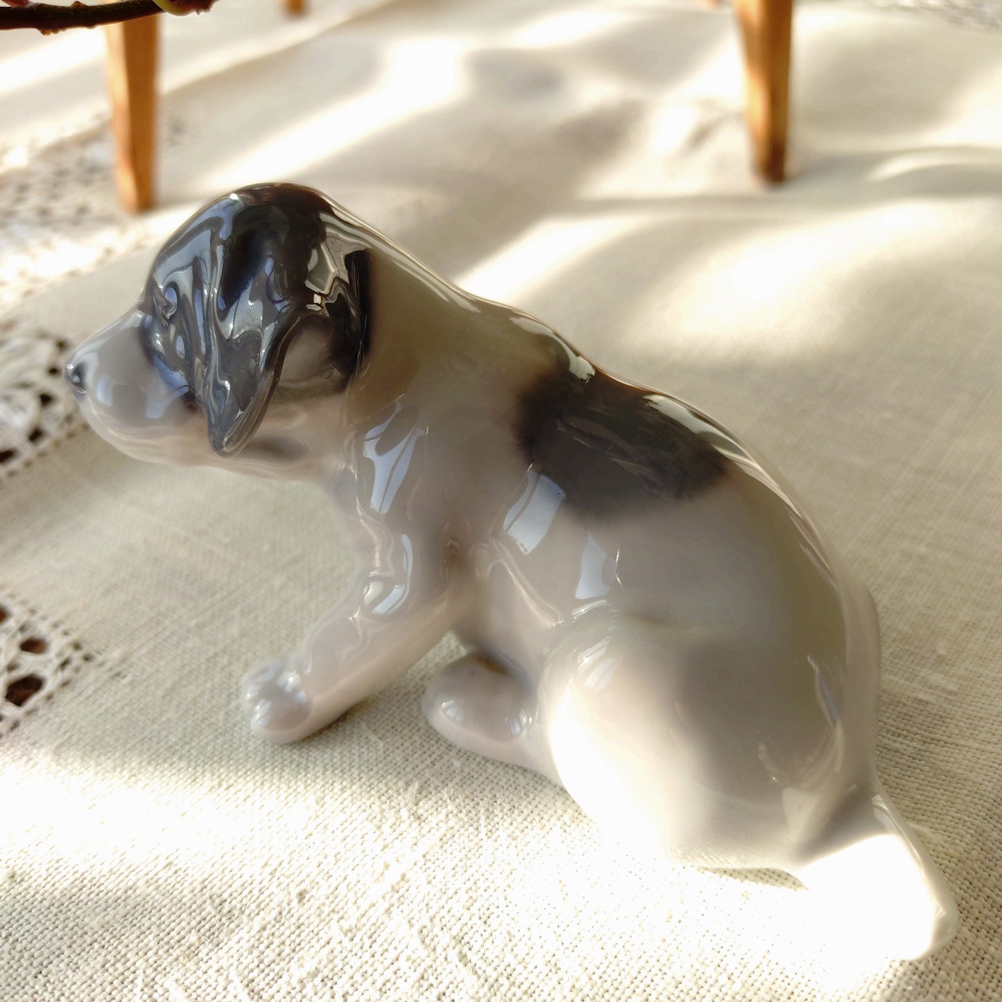 Royal Copenhagen Sunset Puppy Figurine is approximately 6cm H