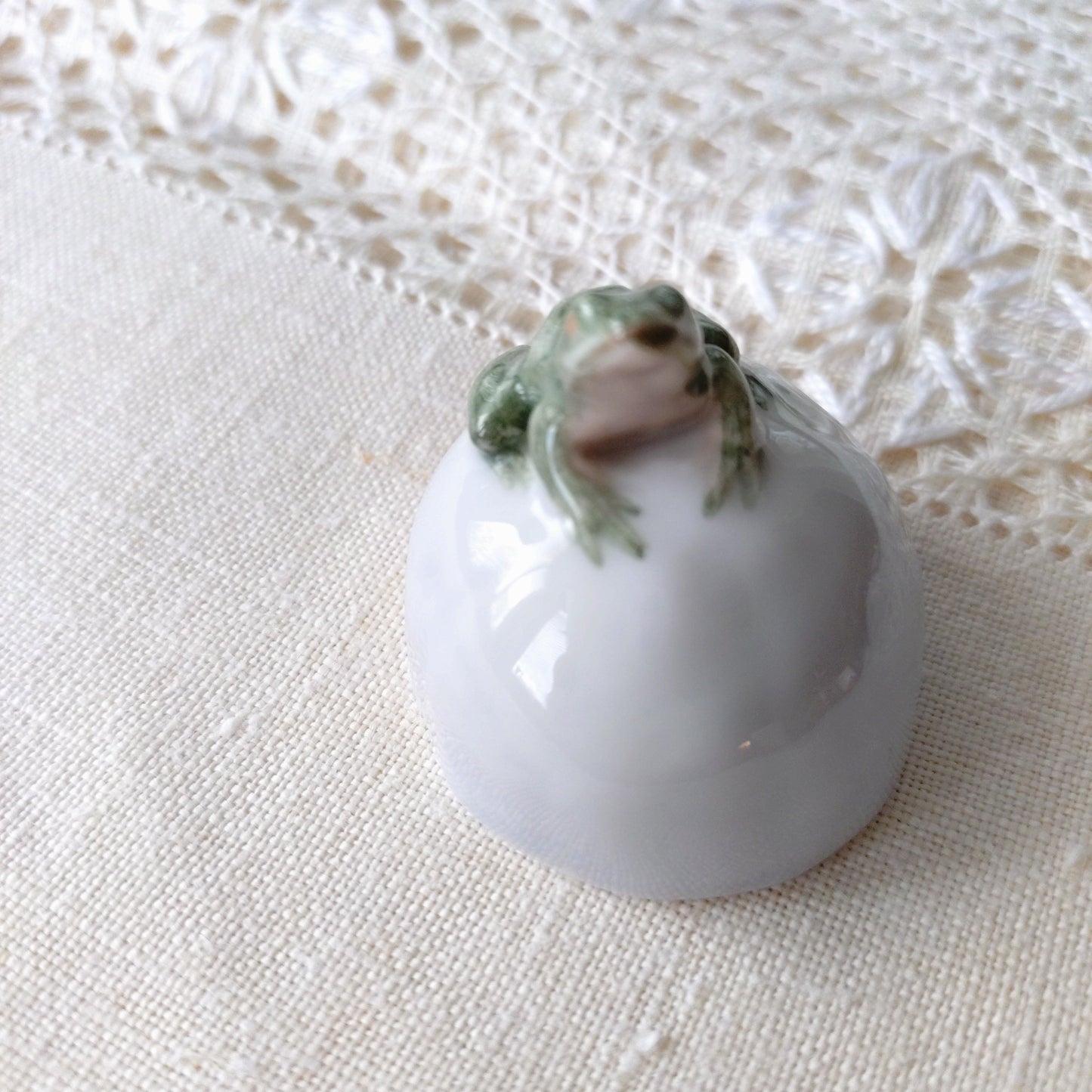 Royal Copenhagen Figure, Frog on a Stone