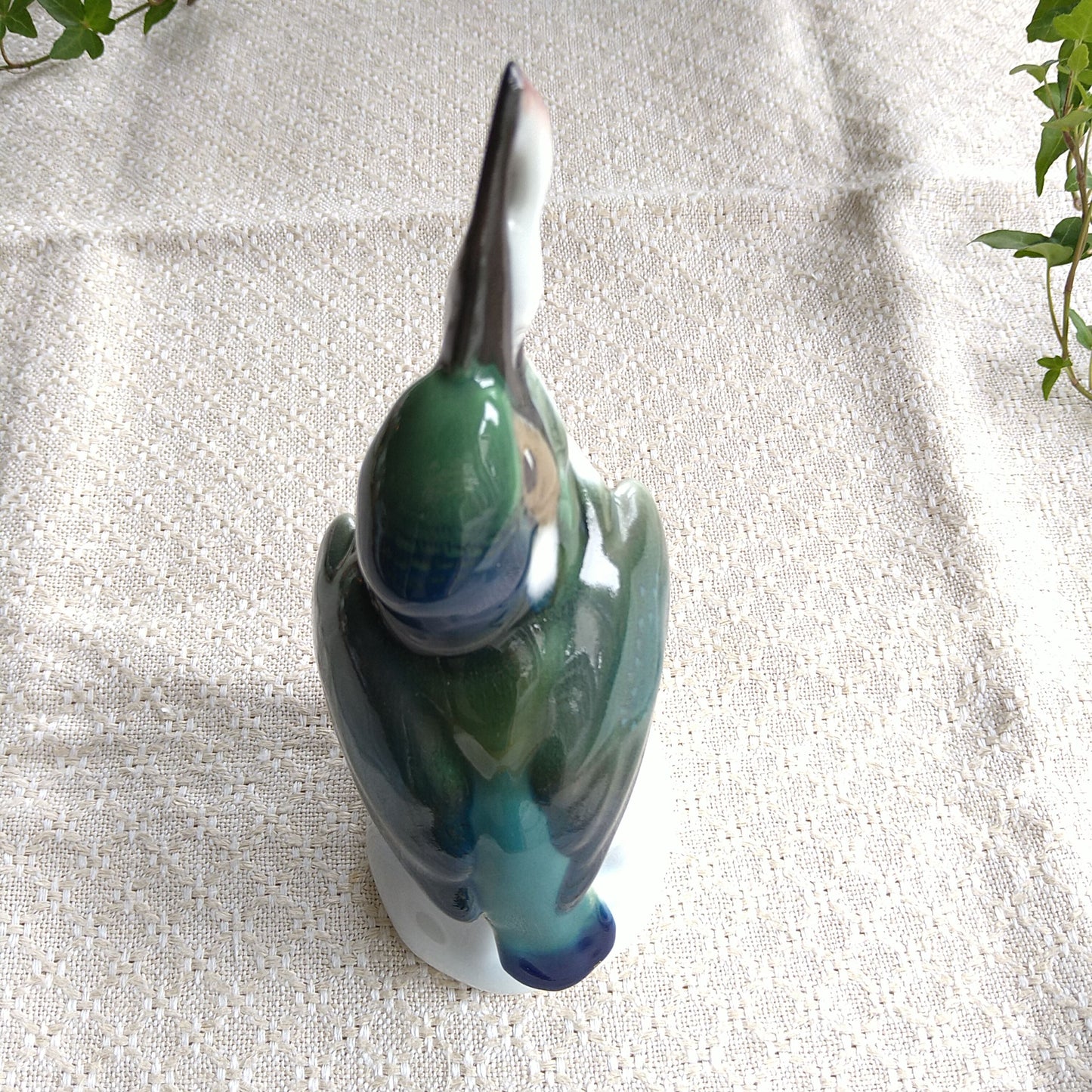 KPMベルリンの魚をくわえたカワセミ高さ約19㎝H/KPM Kingfisher with a fish