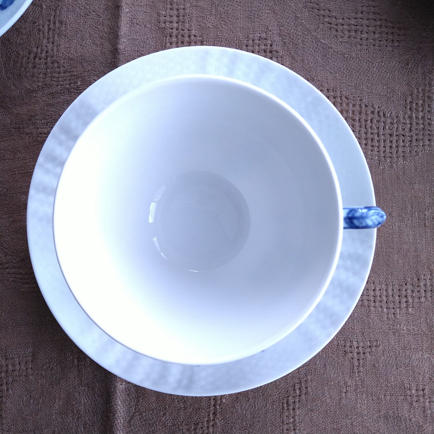 ブルーフラワーカーブ モーニングカップソーサー/BlueFlowerCurveMorningCupSaucer