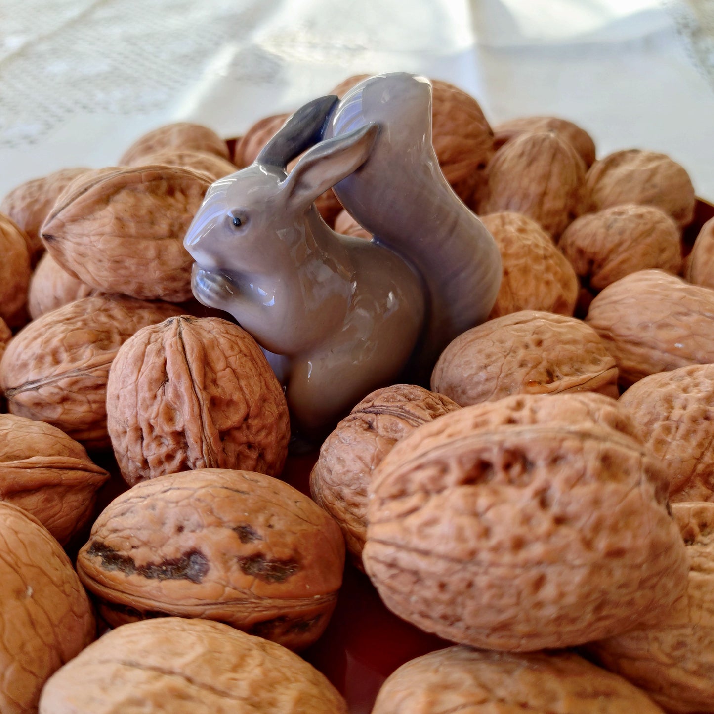 Royal Copenhagen squirrel with nuts! ❤️Approximately 7cm H x 5cm W