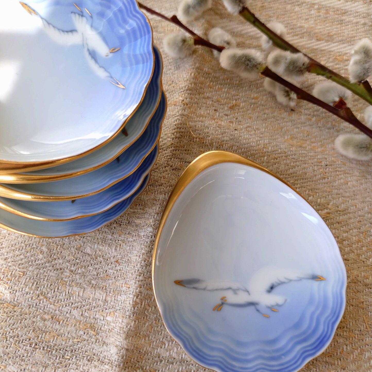 1970～1983年ビングオーグレンダールのシーガルの貝型小皿/Bing & Grøndahl Seagull small plate