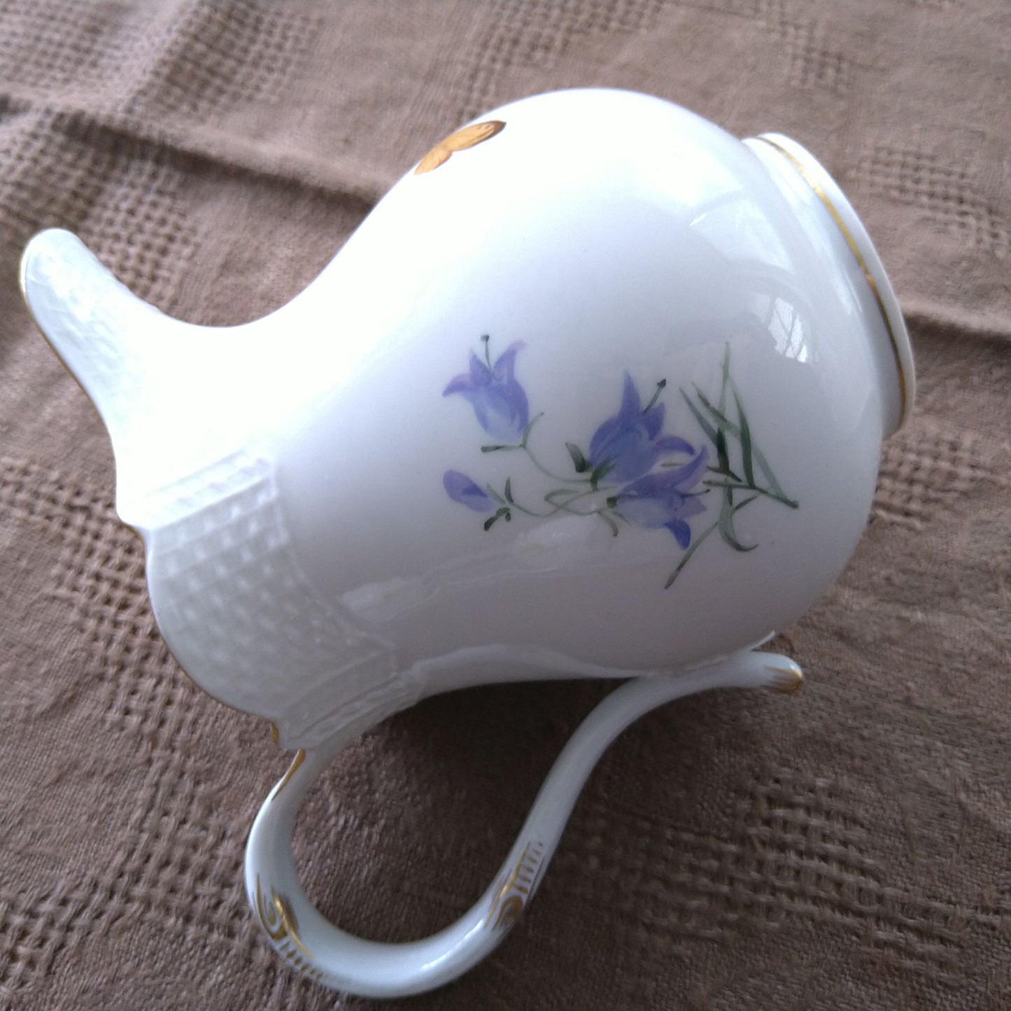 1924年以前マイセン自然主義様式絵付けのミルクピッチャー/Milk Jug