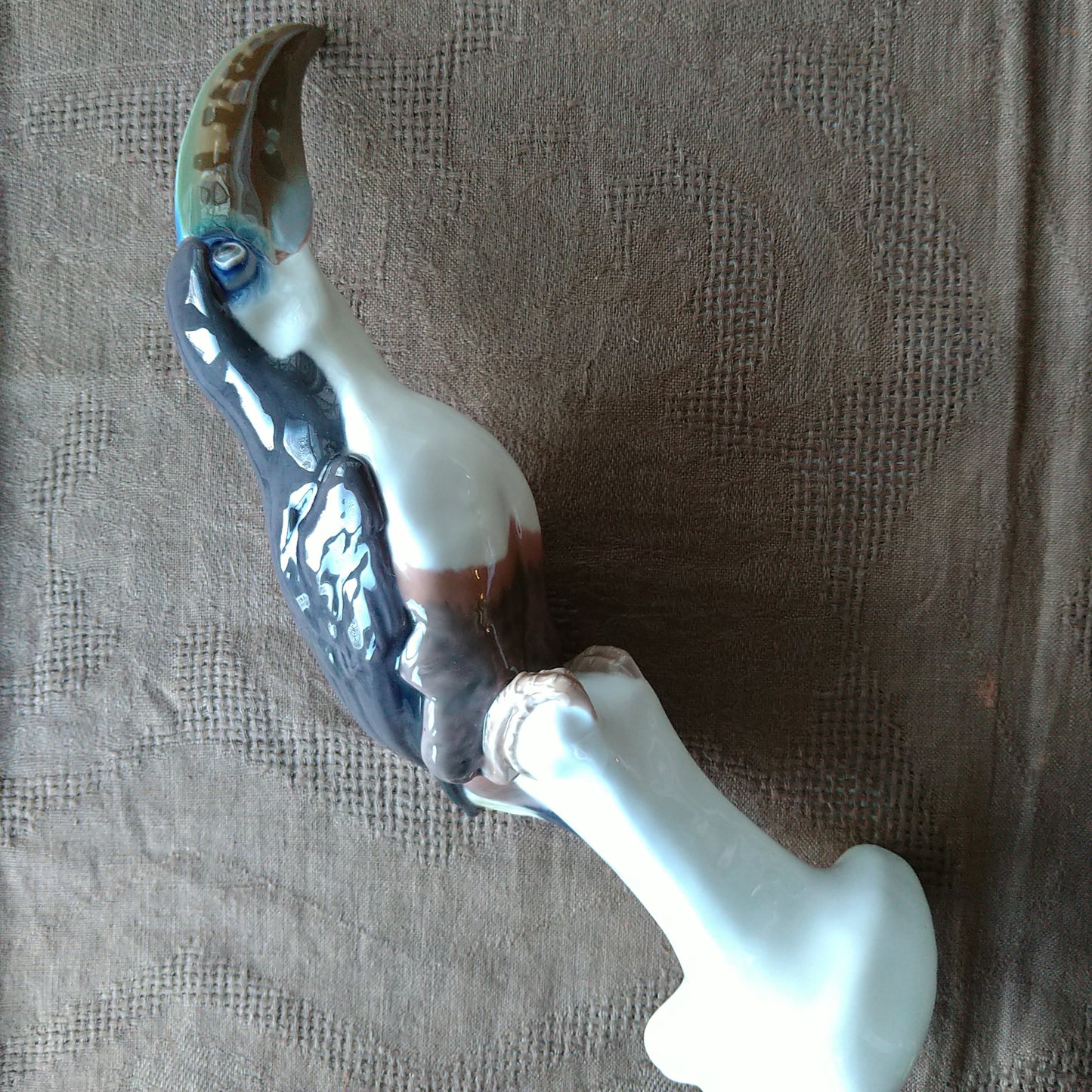 Circa 1909-1920 Meissen Toucan (model by Paul Walther) / Jugendstil / Height approx. 30.5 cm
