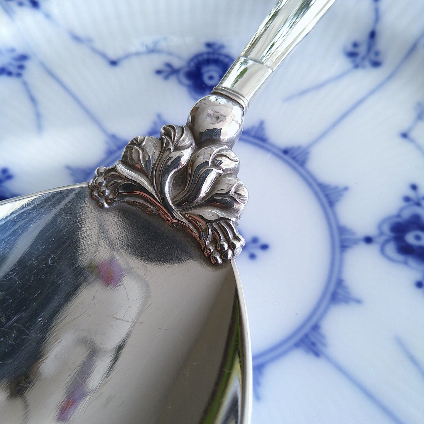 GeorgJensenエコーン特大スプーン長さ22.8㎝L/Acorn Large service spoon