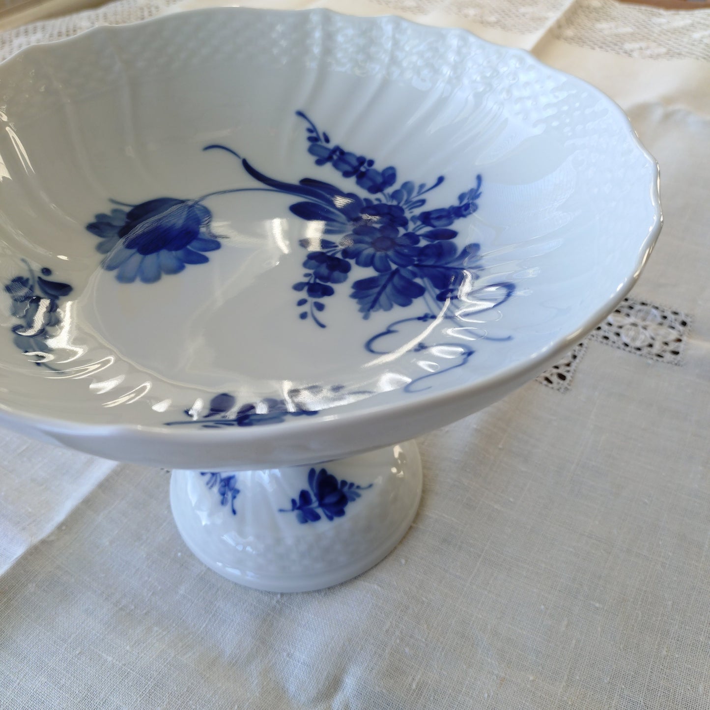 1969-1974年RoyalCopenhagenブルーフラワーカーブのコンポート高さ15.2㎝/Blue Flower Curve Comport