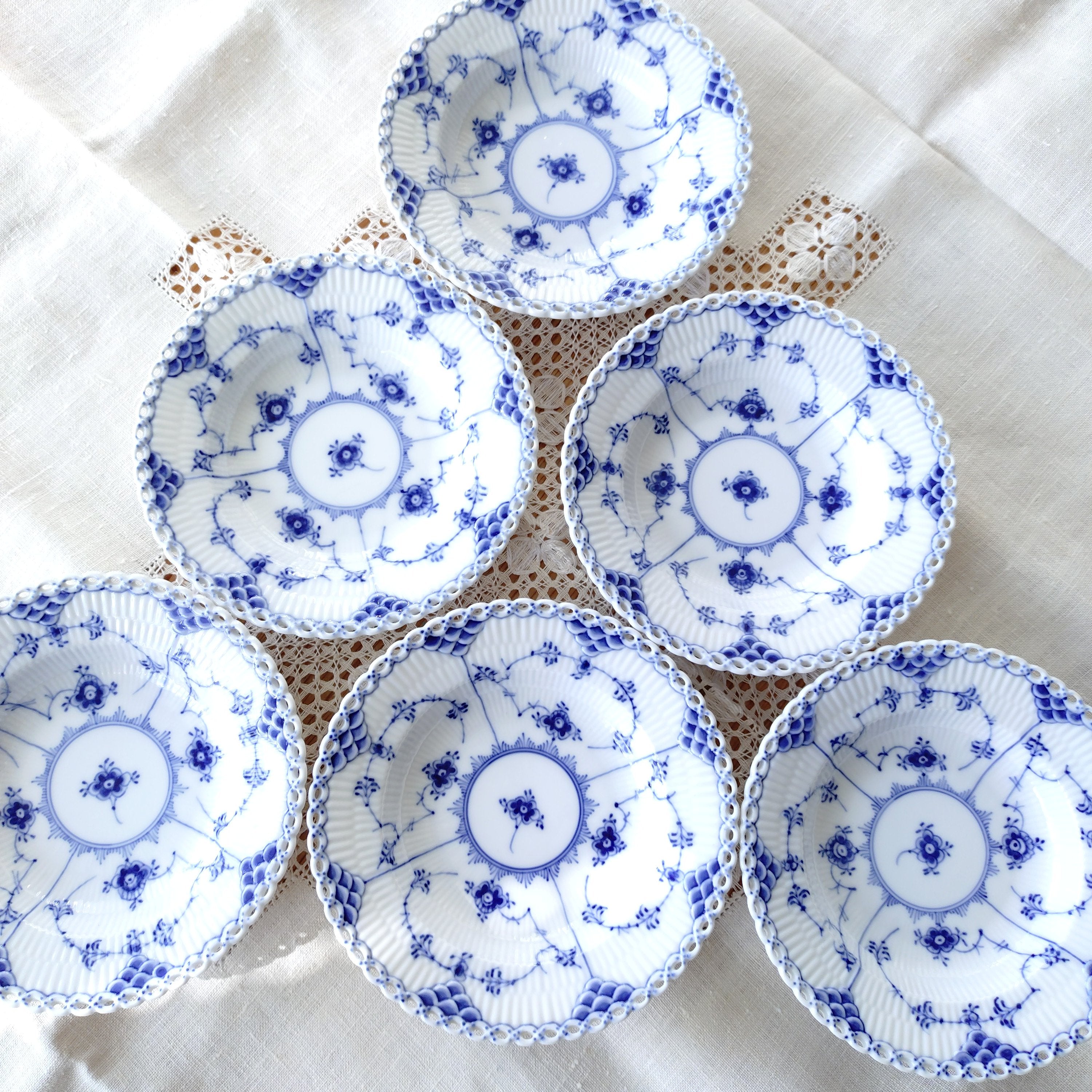 RoyalCopenhagen ブルーフルーテッド/BlueFluted フルレース – Antique
