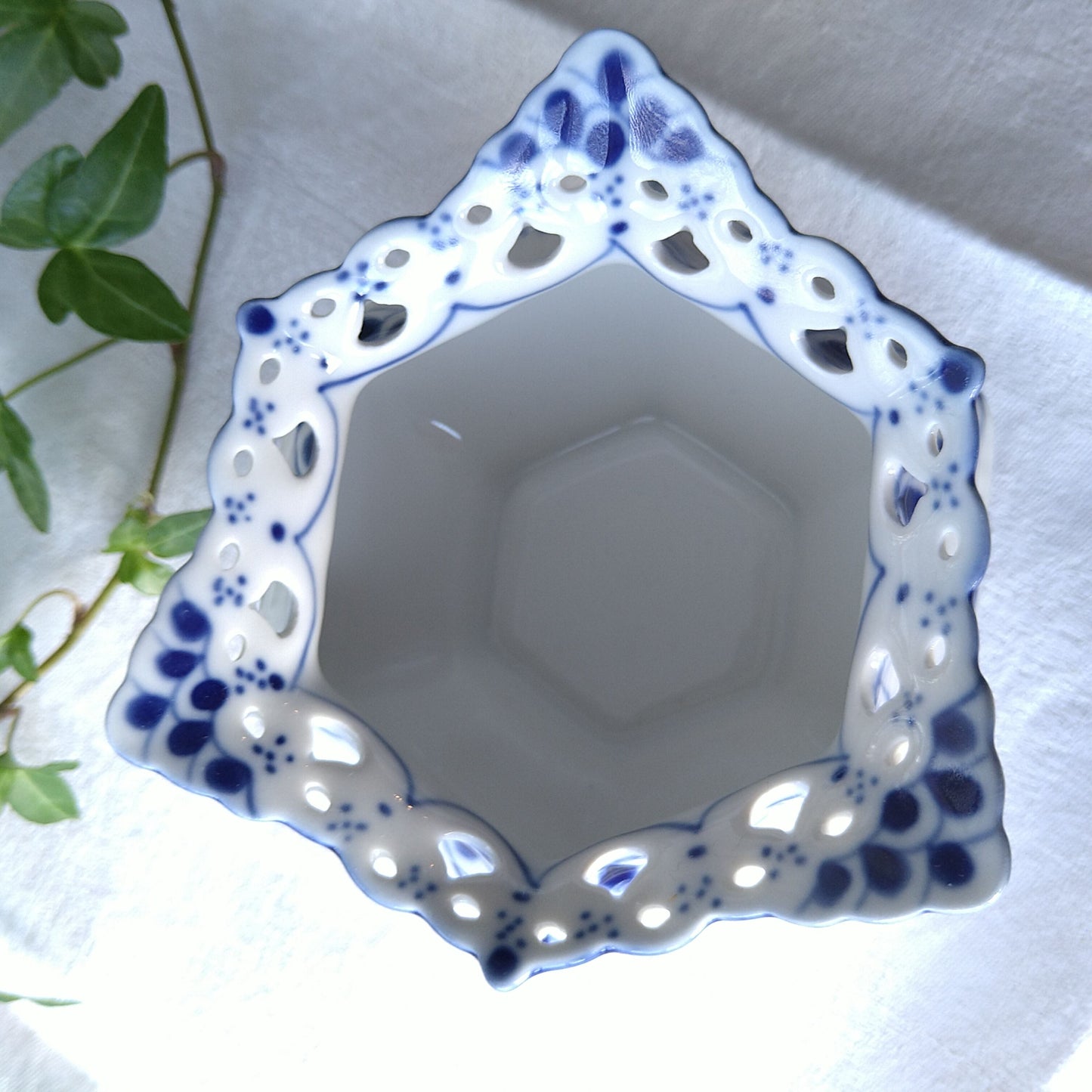 1975～1979年のフルレースのシュガーポット(小)高さ約7.5㎝H型番1112 /FullLace Sugar Pot7.5㎝H