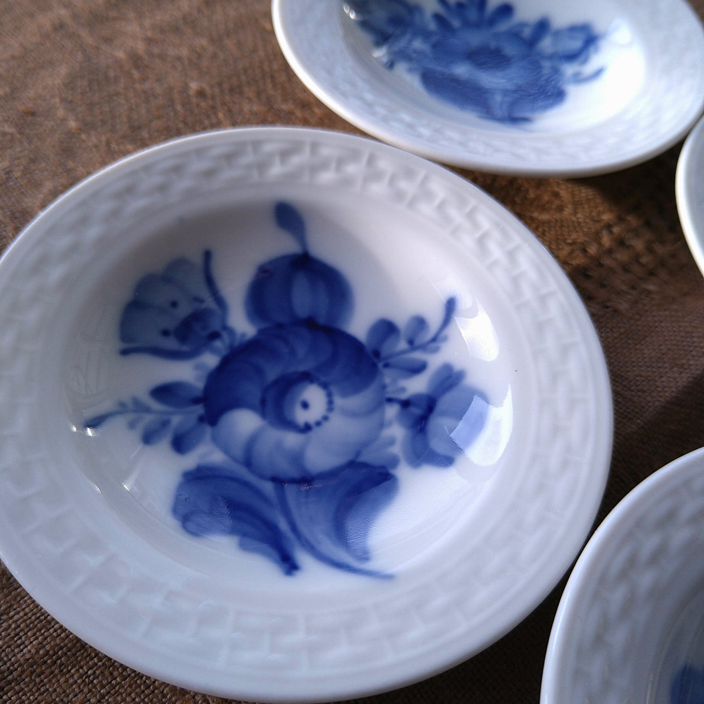 1959年のRoyalCopenhagenブルーフラワープレインのバター皿直径8.2㎝D/BlueFlowerPlainButterPlate
