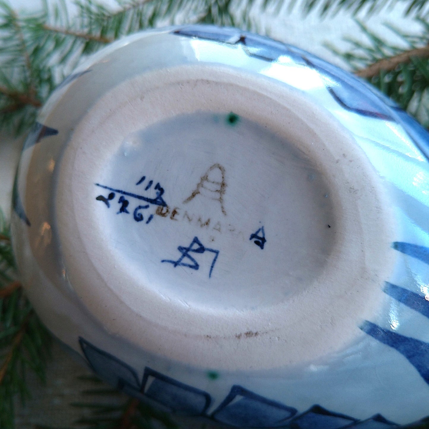 Aluminiaアルミニアの青い鳥のチューリップベース全長約17㎝L/TuripVase