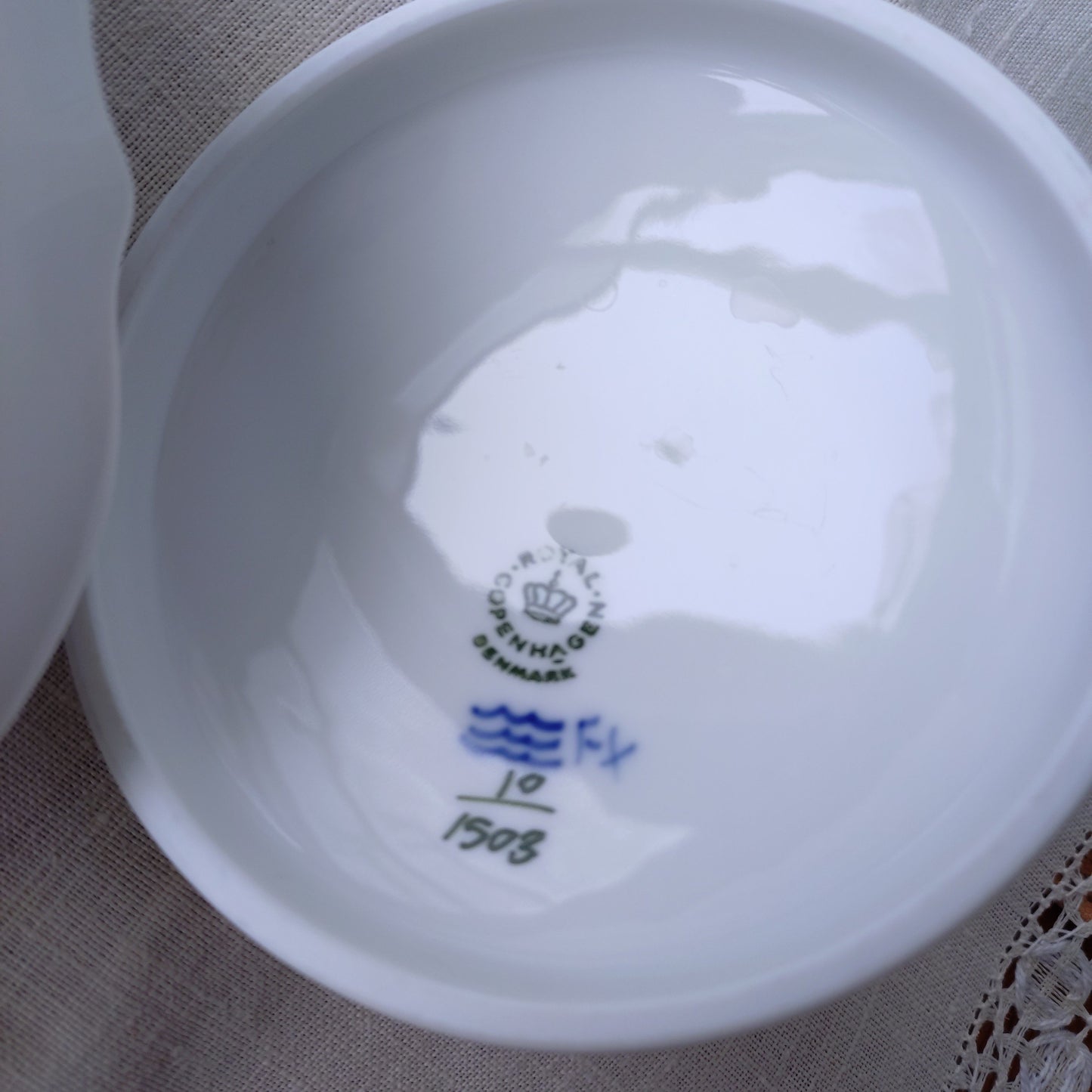 1967/1968年RoyalCopenhagenブルーフラワーカーブのバターケース/バターディッシュ直径約17.5㎝D/Butter dish