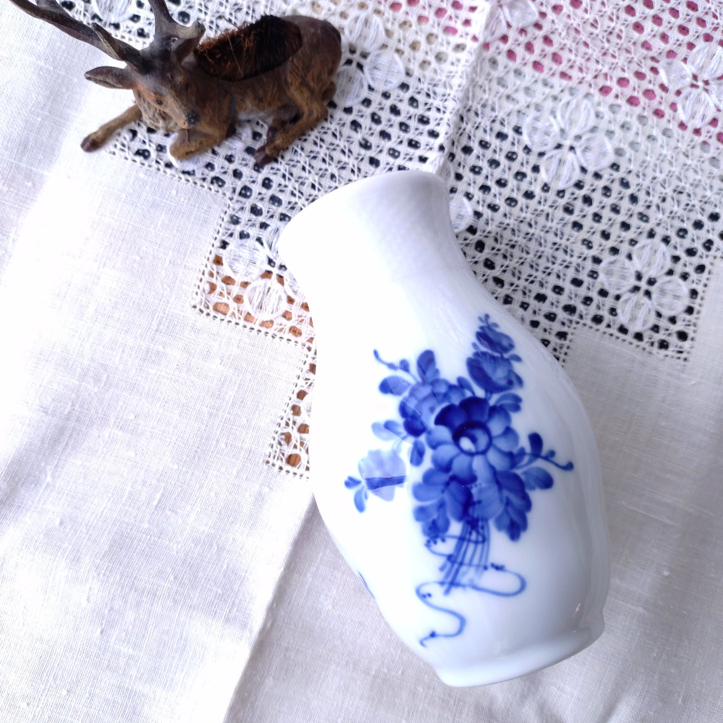 1980年～1984年のブルーフラワーカーブの花瓶/BlueFlowerCurveVase