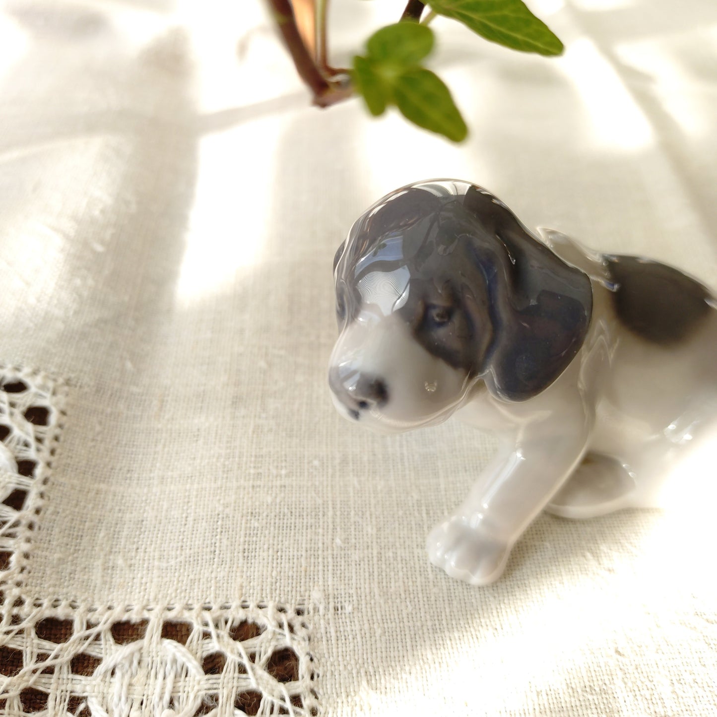 Royal Copenhagen Sunset Puppy Figurine is approximately 6cm H