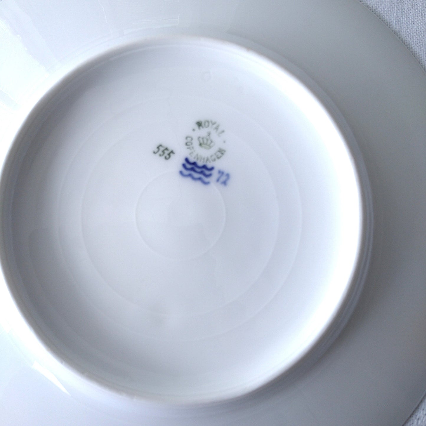 1889～1922年RoyalCopenhagenロイヤルコペンハーゲンアールヌーボーのランチ/デザートプレート直径約22.2㎝D