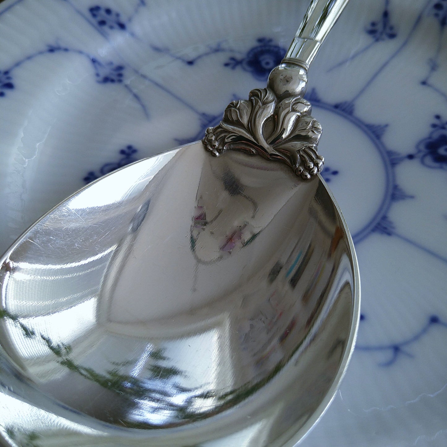 GeorgJensenエコーン特大スプーン長さ22.8㎝L/Acorn Large service spoon