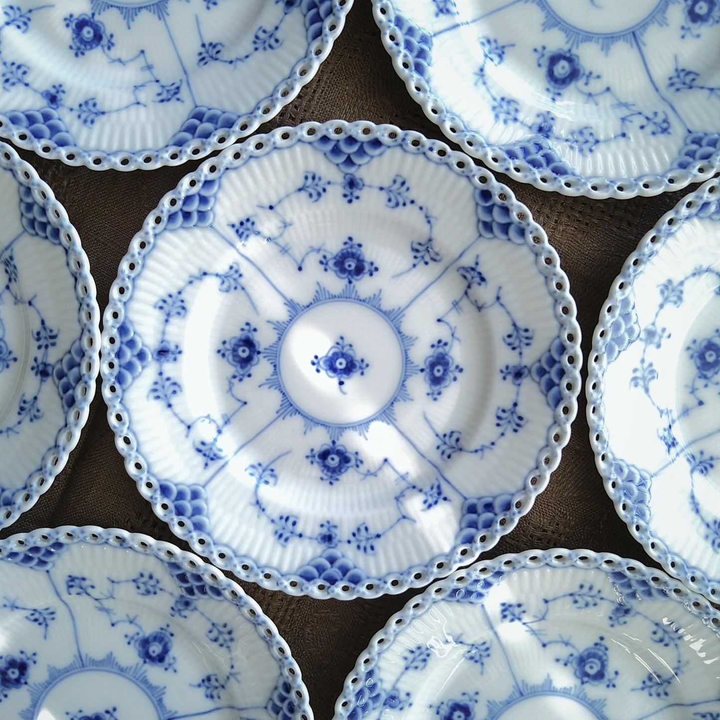 Royal Copenhagen 全花邊麵包盤 直徑 15 公分/Bread Plate 15cm D