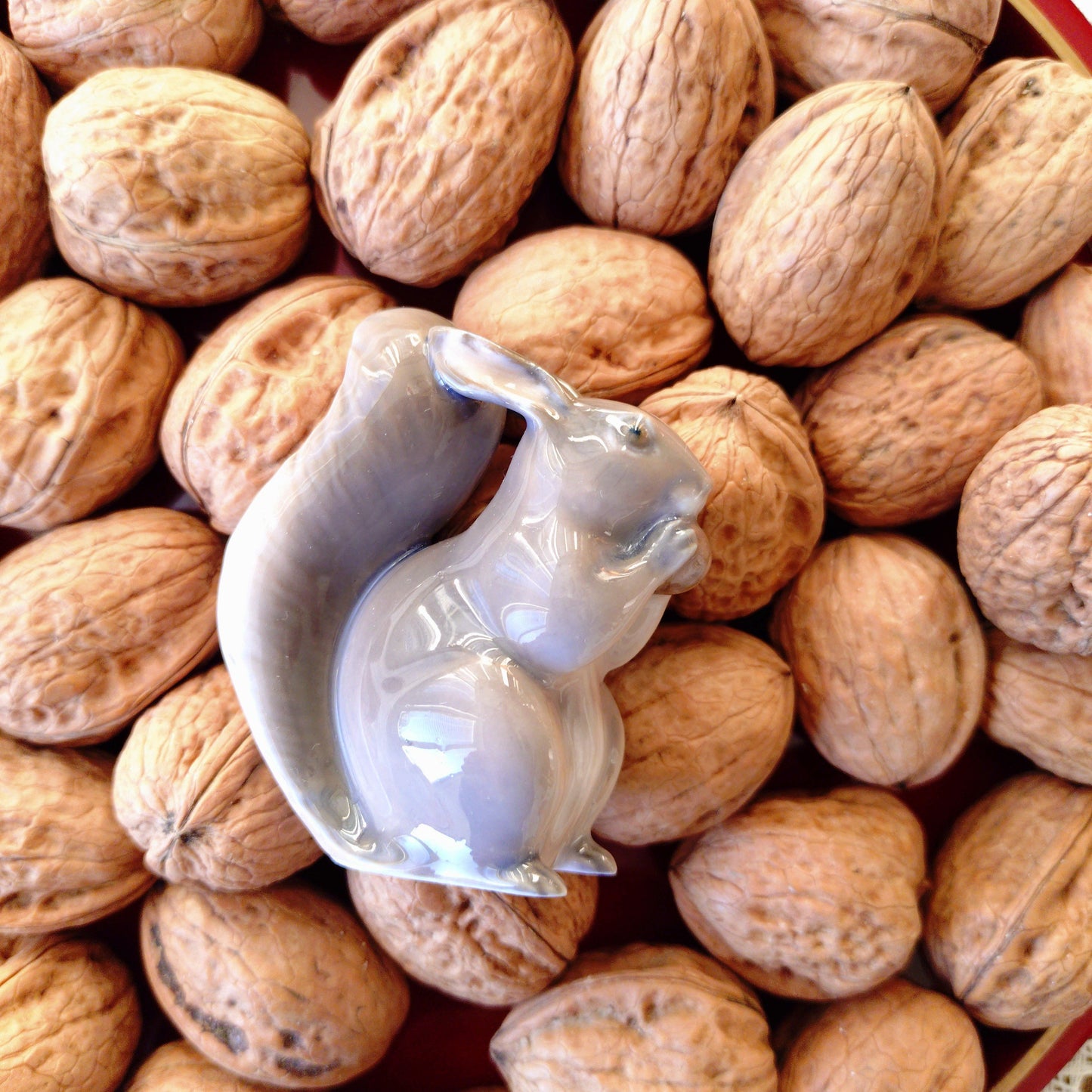 Royal Copenhagen squirrel with nuts! ❤️Approximately 7cm H x 5cm W