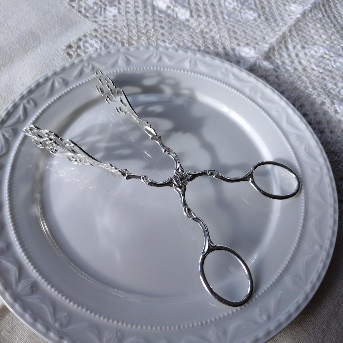 NorwayノルウェーSilver830シルバーケーキトングVikingRose長さ約16.5㎝L重さ約36g