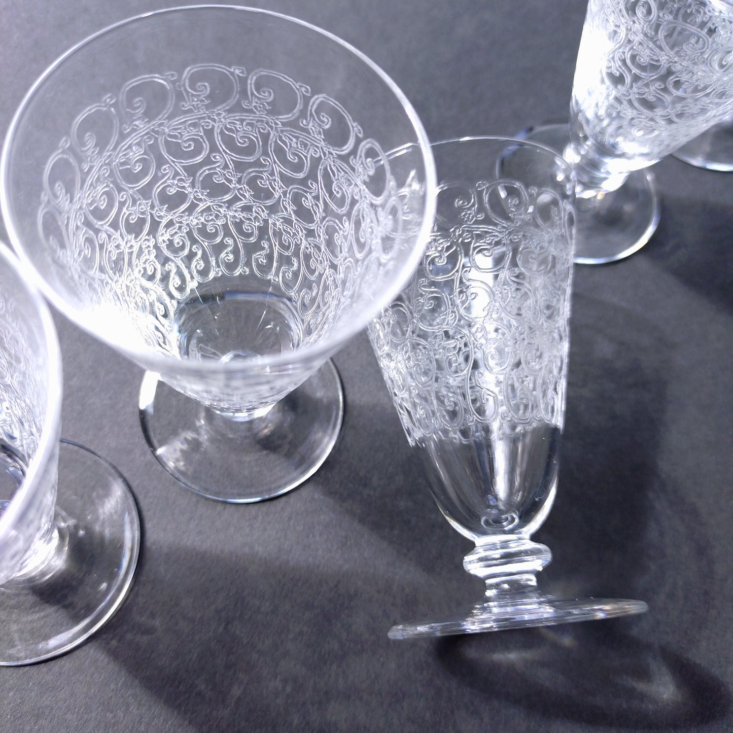 リキュールグラス5個セット オールドバカラ/OldBaccarat 高さ約8.3cmH, 5cmD
