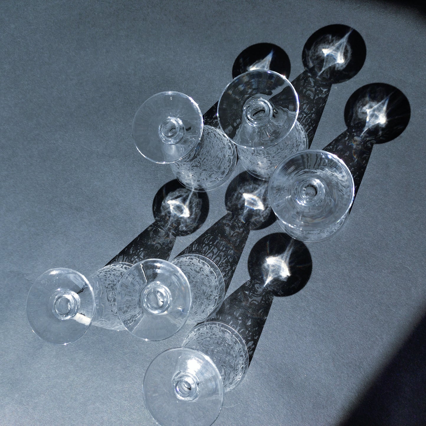 リキュールグラス5個セット オールドバカラ/OldBaccarat 高さ約8.3cmH, 5cmD