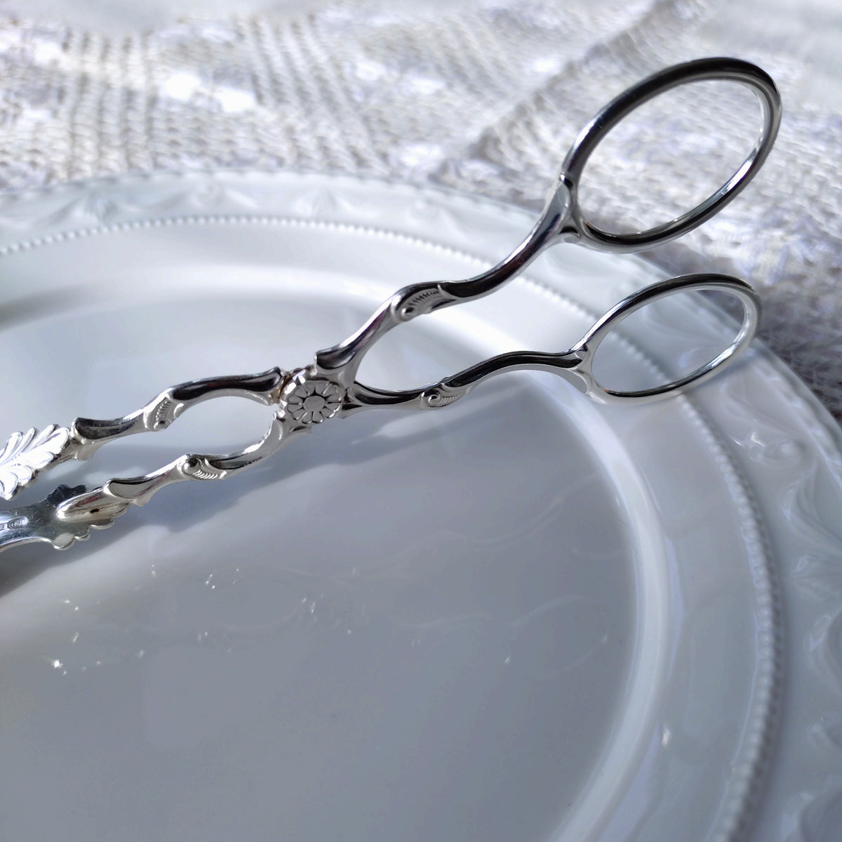 NorwayノルウェーSilver830シルバーケーキトングVikingRose長さ約16.5㎝L重さ約36g