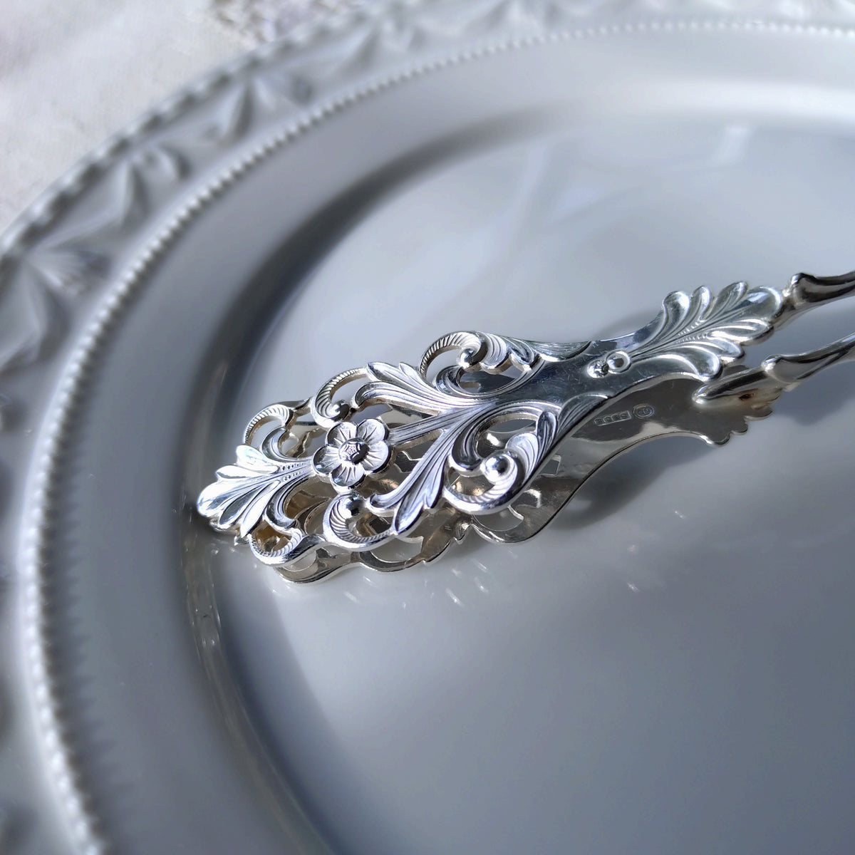NorwayノルウェーSilver830シルバーケーキトングVikingRose長さ約16.5㎝L重さ約36g