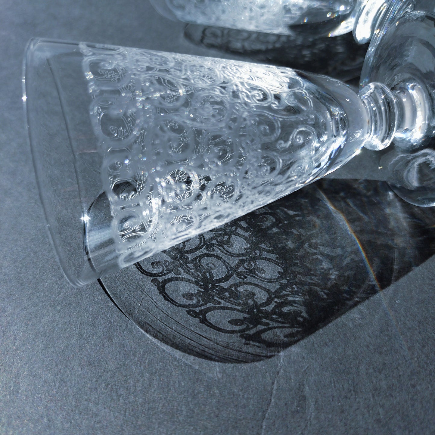 リキュールグラス5個セット オールドバカラ/OldBaccarat 高さ約8.3cmH, 5cmD